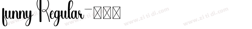 funny Regular字体转换